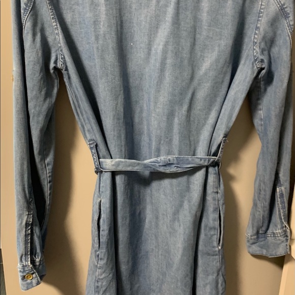 NWOT Denim Jean Tunic Dress With Belt - Picture 4 of 7
